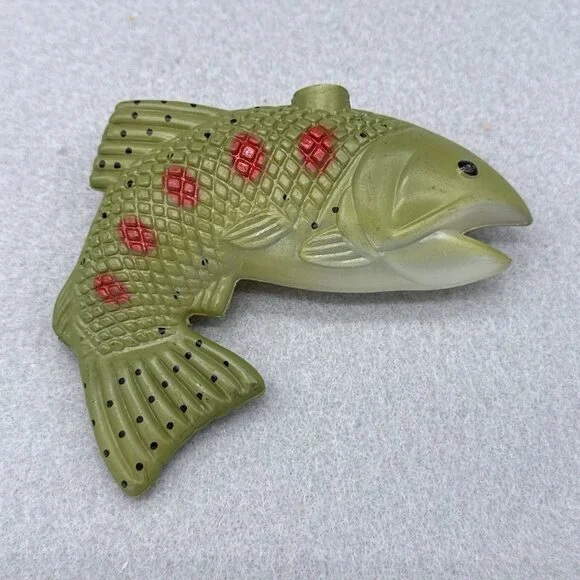 Vintage Trout Fish Blow Molds String Lights Indoor Man Cave Holiday 12" 1997 - Picture 5 of 16